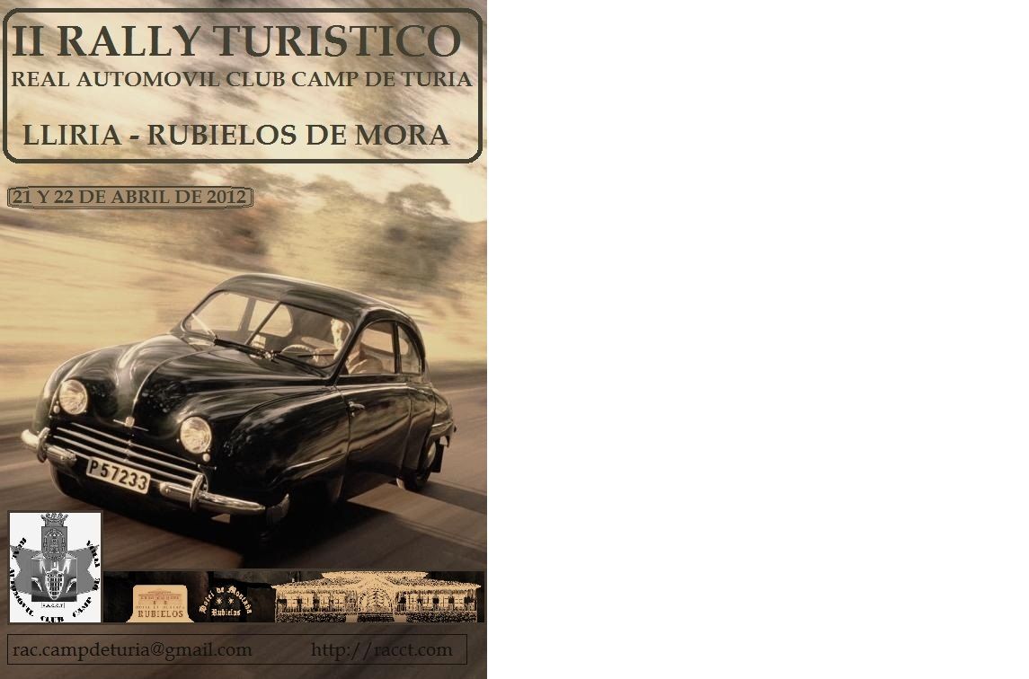 REAL AUTOMÓVIL CLUB CAMP DE TÚRIA: RALLY LLIRIA-RUBIELOS DE MORA