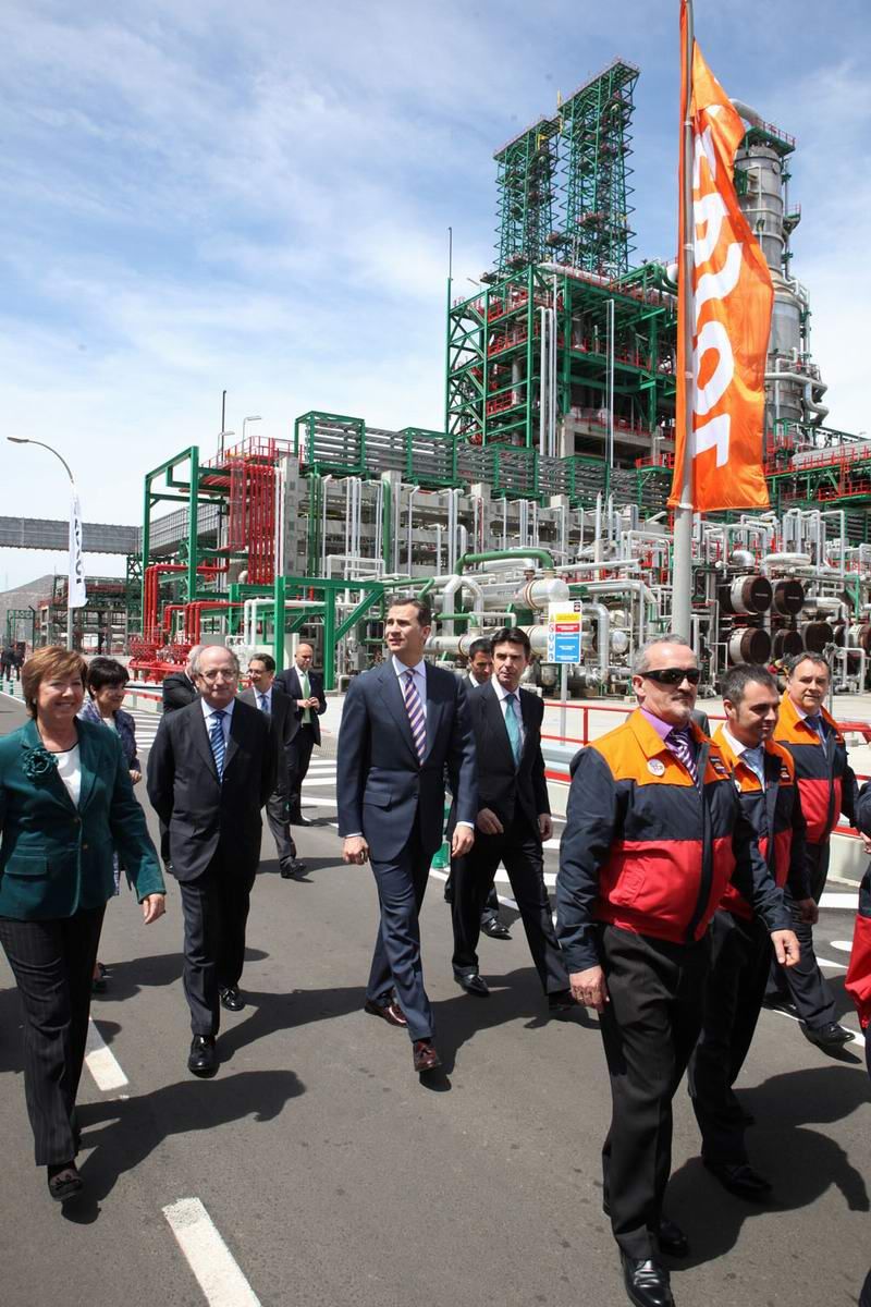EL PRÍNCIPE DE ASTURIAS INAUGURA LA AMPLIACIÓN DE LA REFINERÍA DE REPSOL EN CARTAGENA