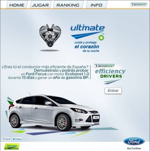 BP y FORD buscan al conductor más eficiente de España. Concurso promovido entre BP y Ford de conducción eficiente.