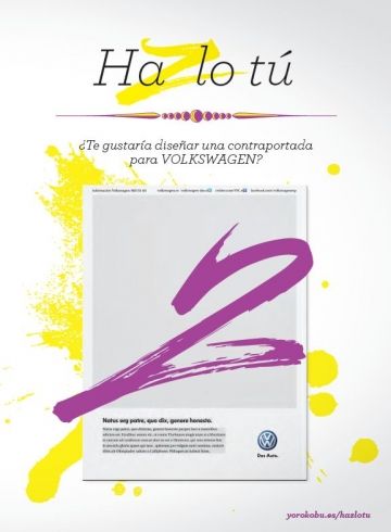 VOLKSWAGEN Y YOROKOBU PRESENTAN EL CONCURSO “HAZLO TÚ” VOLKSWAGEN.