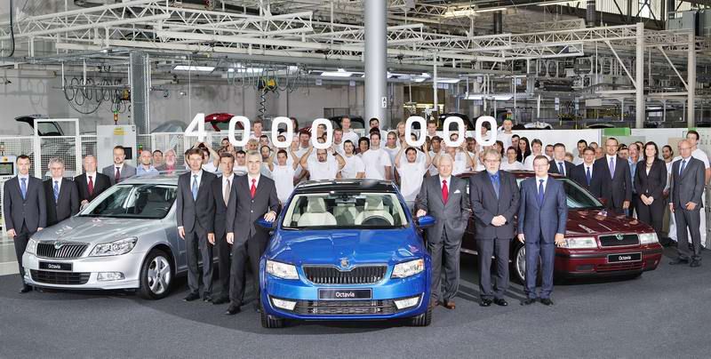 ŠKODA PRODUCE EL OCTAVIA NUMERO 4 MILLONES.