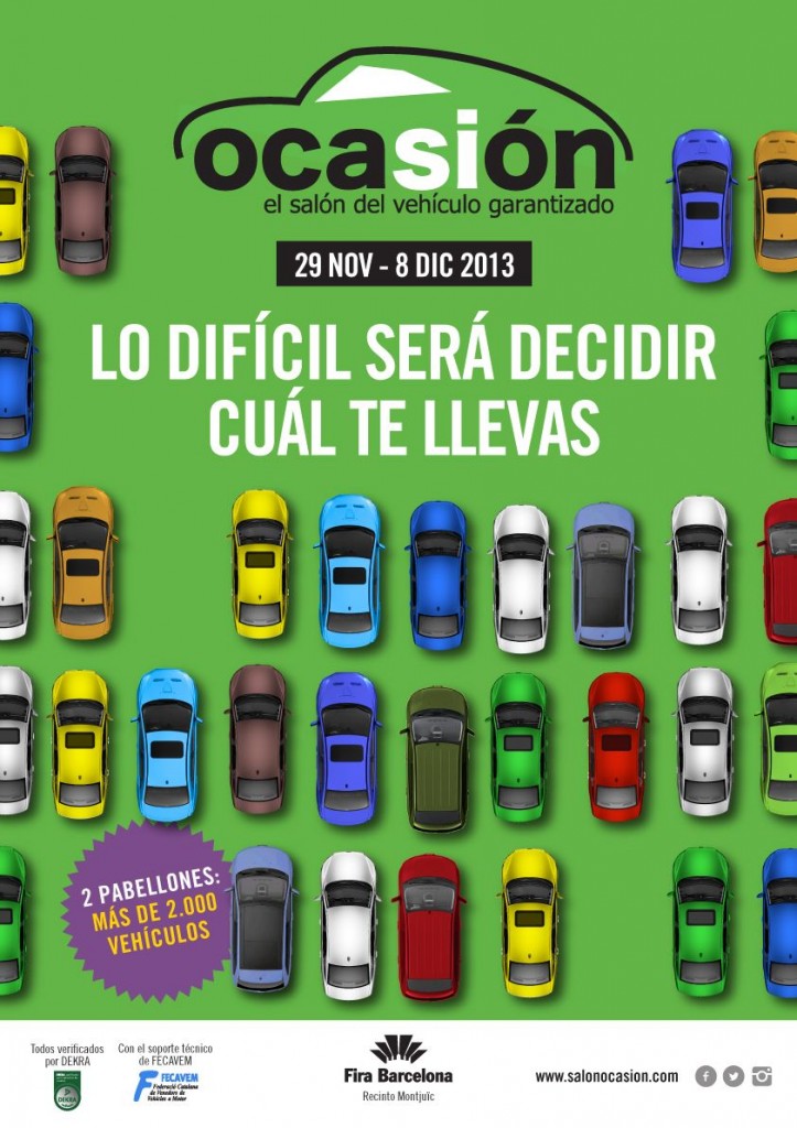 SALÓN OCASIÓN DE FIRA DE BARCELONA, DEL 29 NOVIEMBRE AL 8 DICIEMBRE.