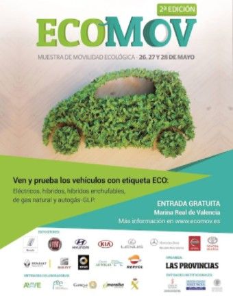 ECOMOV REUNIRÁ EN VALENCIA LOS DÍAS 26, 27 Y 28 LA MAYOR OFERTA DE COCHES CON ETIQUETA ECO EN ESPAÑA ecomov