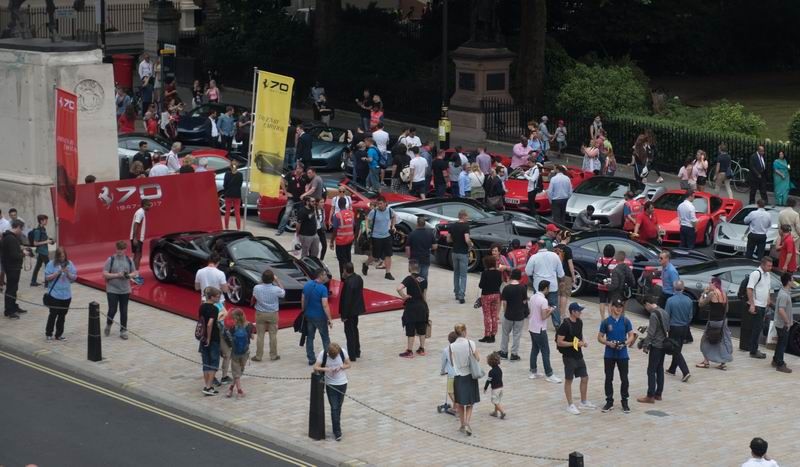 FERRARI 70TH ANNIVERSARY IN UK – LONDON FERRARI