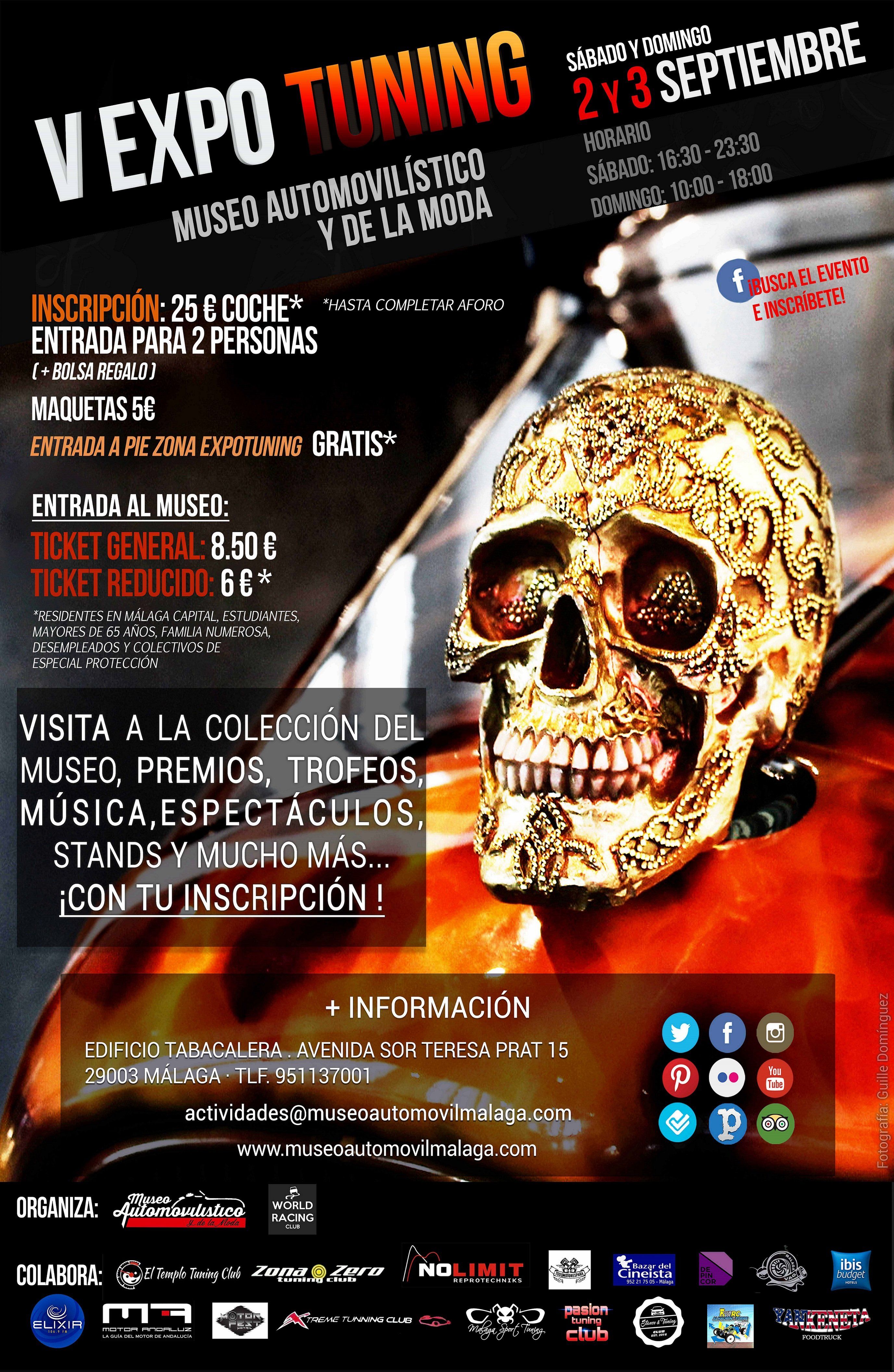 EL 2 Y 3 DE SEPTIEMBRE, EL MUSEO AUTOMOVILÍSTICO Y DE LA MODA CELEBRA LA Vª EDICIÓN DE EXPO TUNING MAM