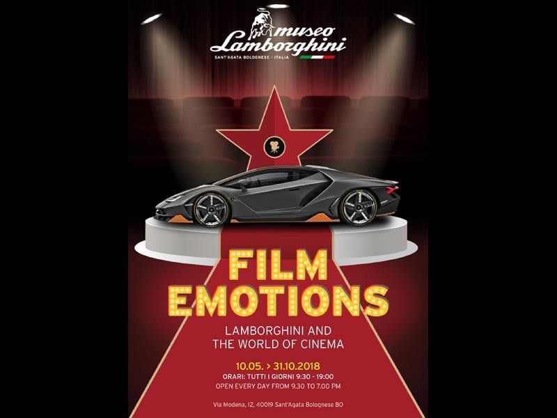 FILM EMOTIONS: THE MOST IMPORTANT LAMBORGHINIS OF CINEMA ON DISPLAY AT THE MUSEUM IN SANT’AGATA BOLOGNESE lamborghini