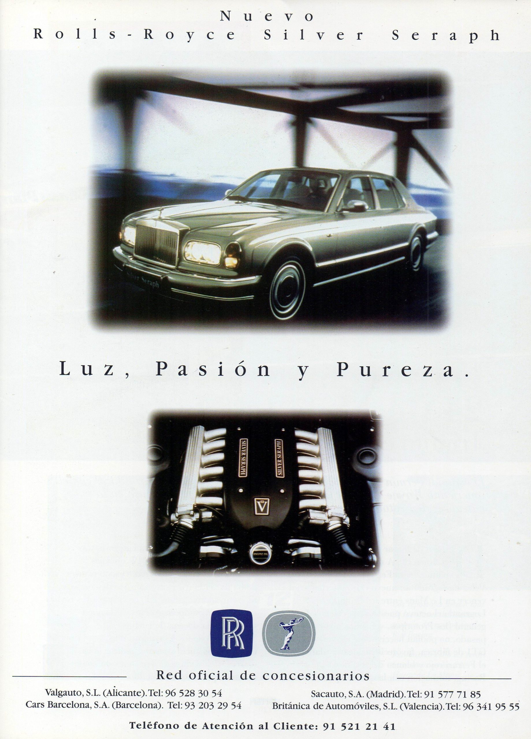 PUBLICIDAD DE ROYAL CROWN MOTORS EN LA REVISTA FERRRI EN ESPAÑA, NÚMERO 1, 1998,