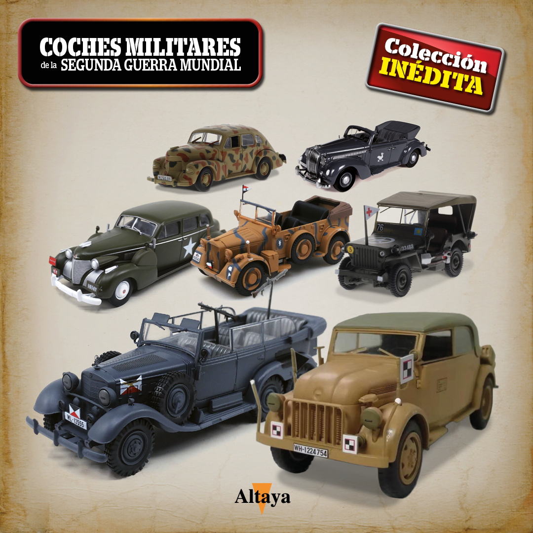 NUEVA COLECCIÓN DE MAQUETAS COCHES MILITARES DE LA SEGUNDA GUERRA MUNDIAL”  DE ALTAYA - Clásicos al Volante