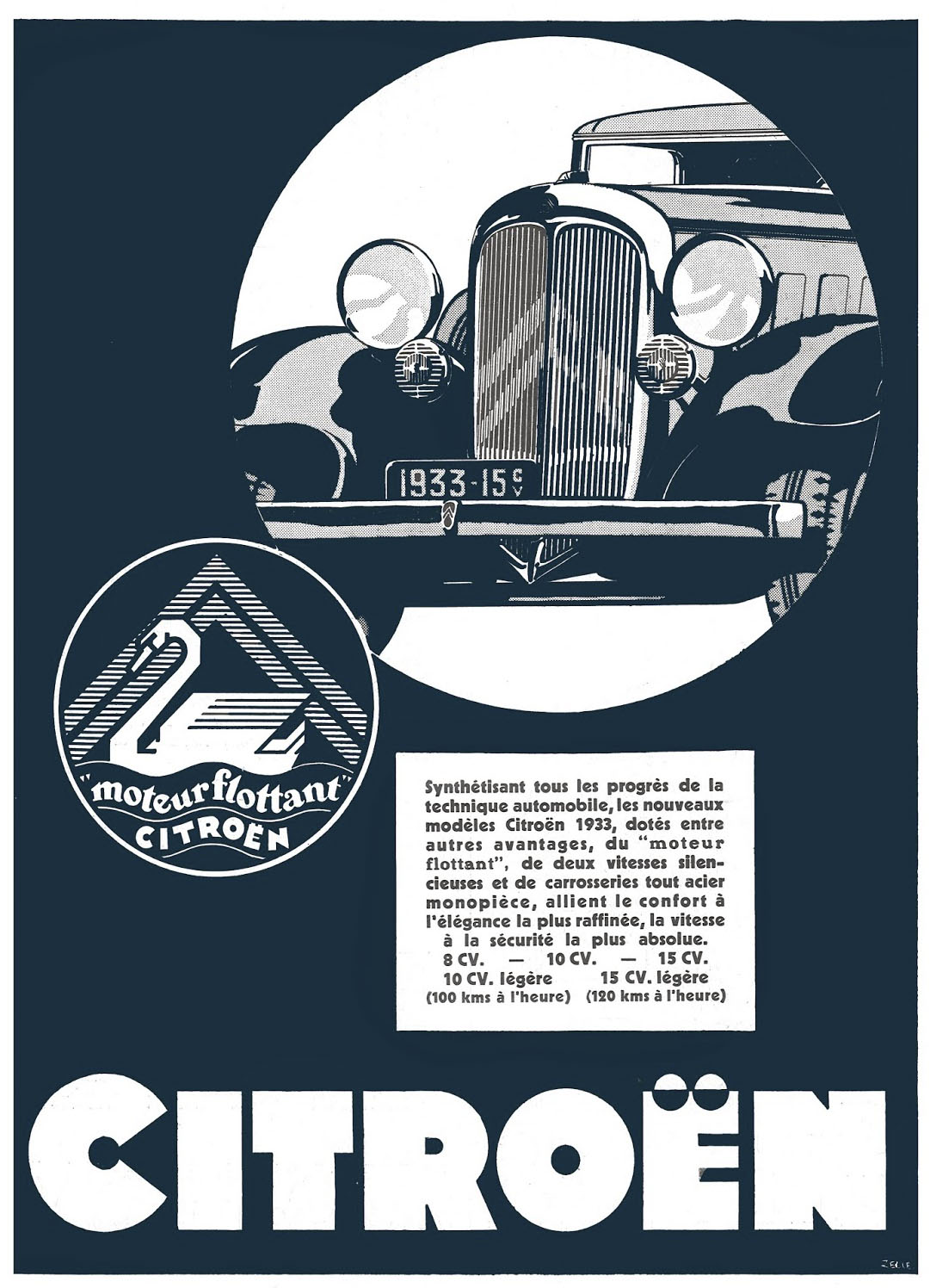 Publicidad de los C4 y C6 con motor flotante Publicidad de los C4 y C6 con motor flotante