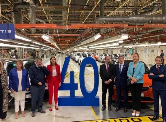 STELLANTIS ZARAGOZA CELEBRA SU 40 ANIVERSARIO LA PLANTA DE STELLANTIS EN ZARAGOZA CELEBRA SUS 40 AÑOS CON LA PRESENCIA DE LA MINISTRA DE INDUSTRIA, COMERCIO Y TURISMO, REYES MAROTO, Y DEL PRESIDENTE DEL GOBIERNO DE ARAGÓN, JAVIER LAMBÁN