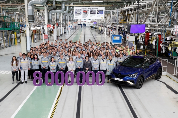 8 MILLONES DE VEHÍCULOS PRODUCIDOS POR LA FACTORÍA DE RENAULT EN VALLADOLID