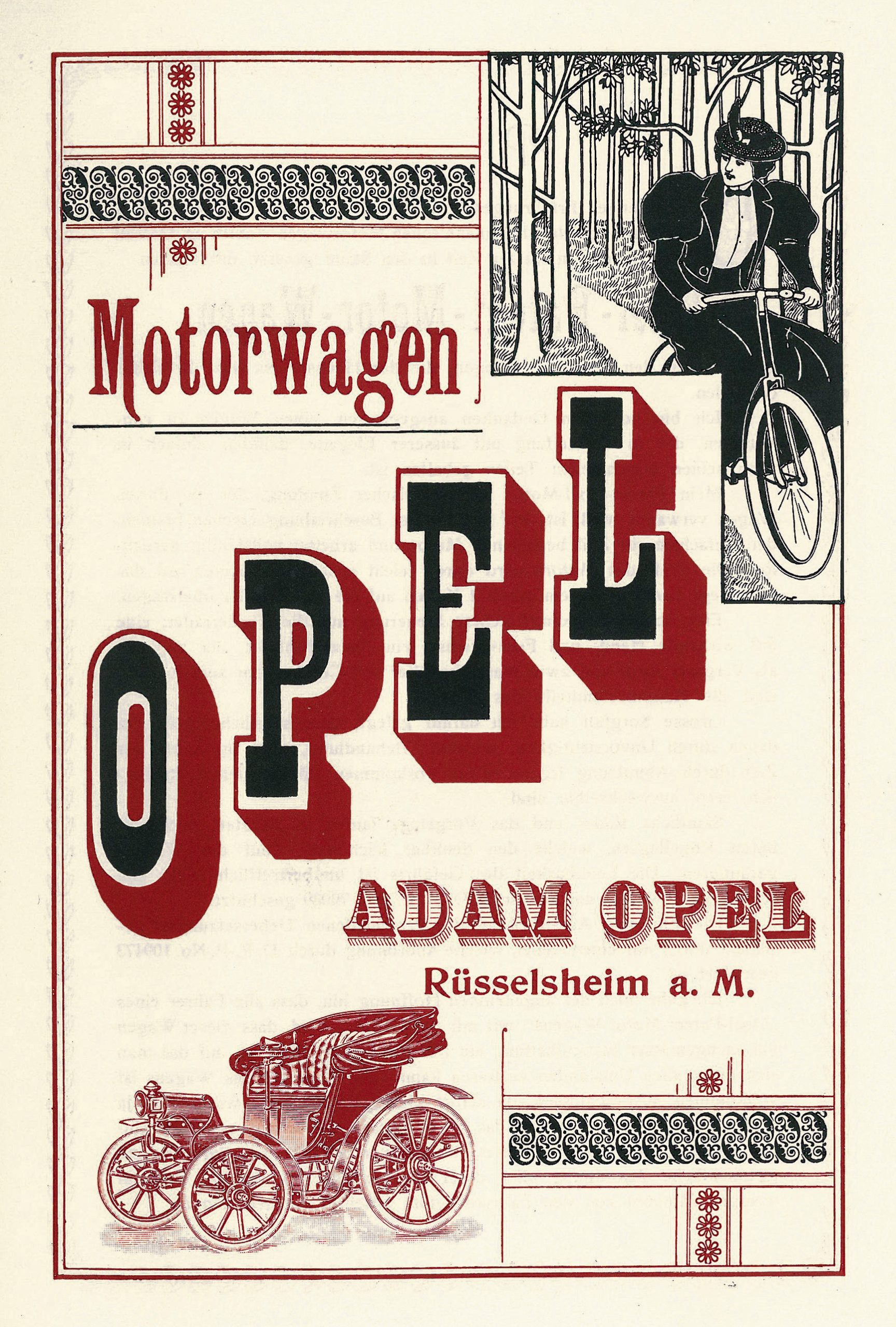 OPEL COMENZÓ A PRODUCIR AUTOMÓVILES HACE 125 AÑOS
