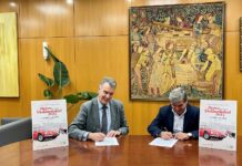 FERIA DE VALLADOLID INCORPORA UN NUEVO CERTAMEN DEL MOTOR A SU CALENDARIO EL DIRECTOR GENERAL DE FERIA DE VALLADOLID, ALBERTO ALONSO, Y JOSÉ ENRIQUE ELVIRA, DIRECTOR GENERAL DE EVENTOS MOTOR