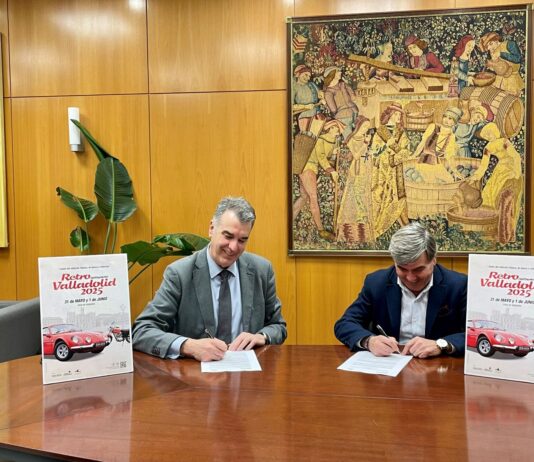 FERIA DE VALLADOLID INCORPORA UN NUEVO CERTAMEN DEL MOTOR A SU CALENDARIO EL DIRECTOR GENERAL DE FERIA DE VALLADOLID, ALBERTO ALONSO, Y JOSÉ ENRIQUE ELVIRA, DIRECTOR GENERAL DE EVENTOS MOTOR
