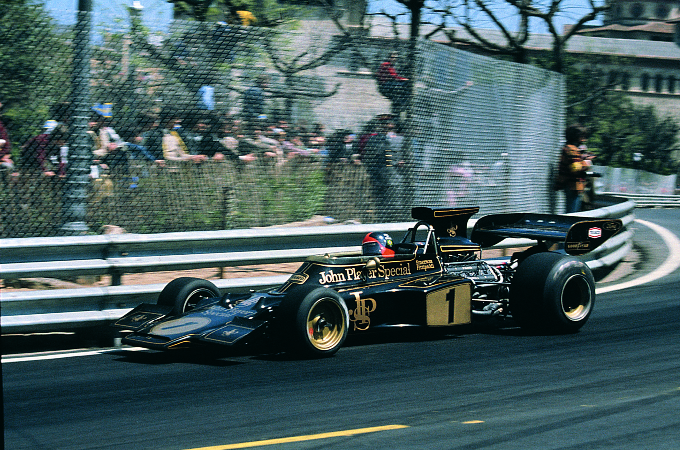 EMERSON FITIPALDI (LOTUS 72C-FORD). GANADOR DEL GP DE ESPAÑA DE 1973, MONTJUïC