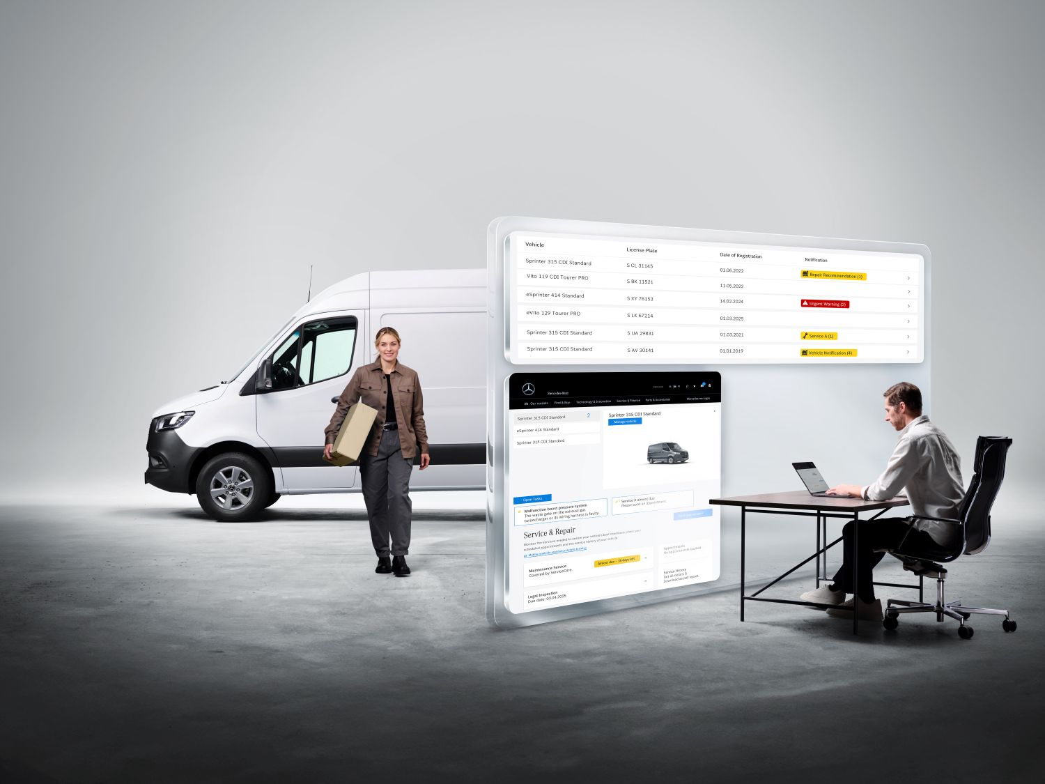 MERCEDES-BENZ VAN UPTIME MONITOR PARA FURGONETAS