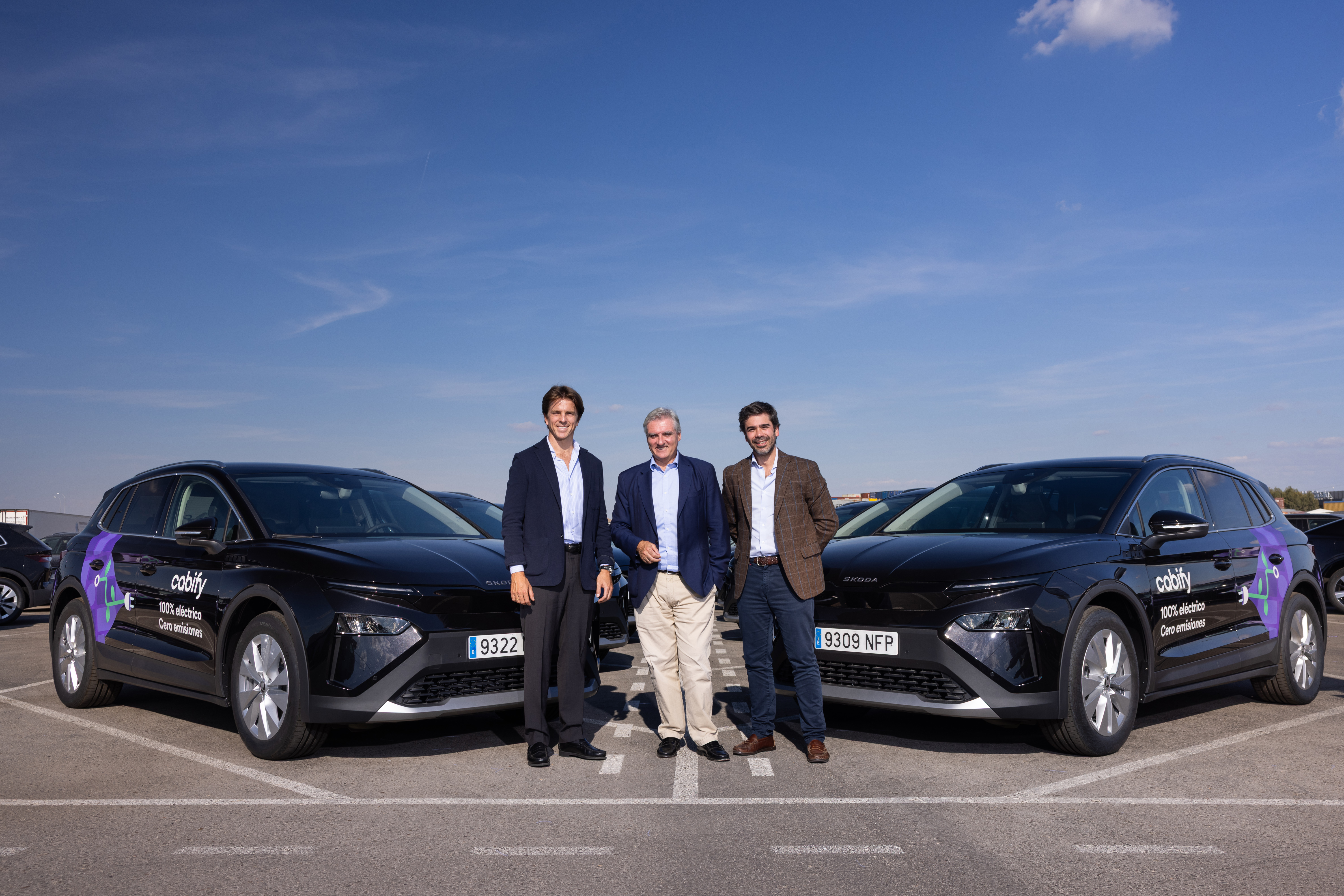 ŠKODA ENTREGA UNA FLOTA DE 120 UNIDADES DE SU MODELO ELÉCTRICO ELROQ A CABIFY