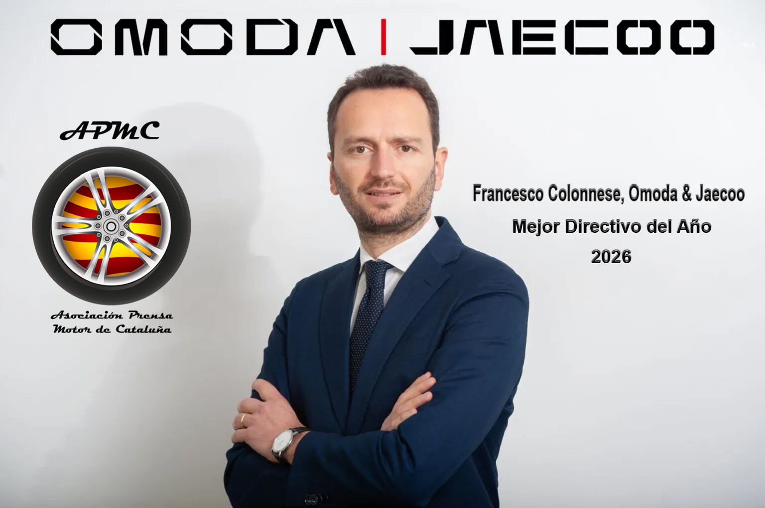 FRANCESCO COLONNESE, VICEPRESIDENTE DE OMODA Y JAECOO EN ESPAÑA, NUEVO MEJOR DIRECTIVO DEL AÑO APMC 2026