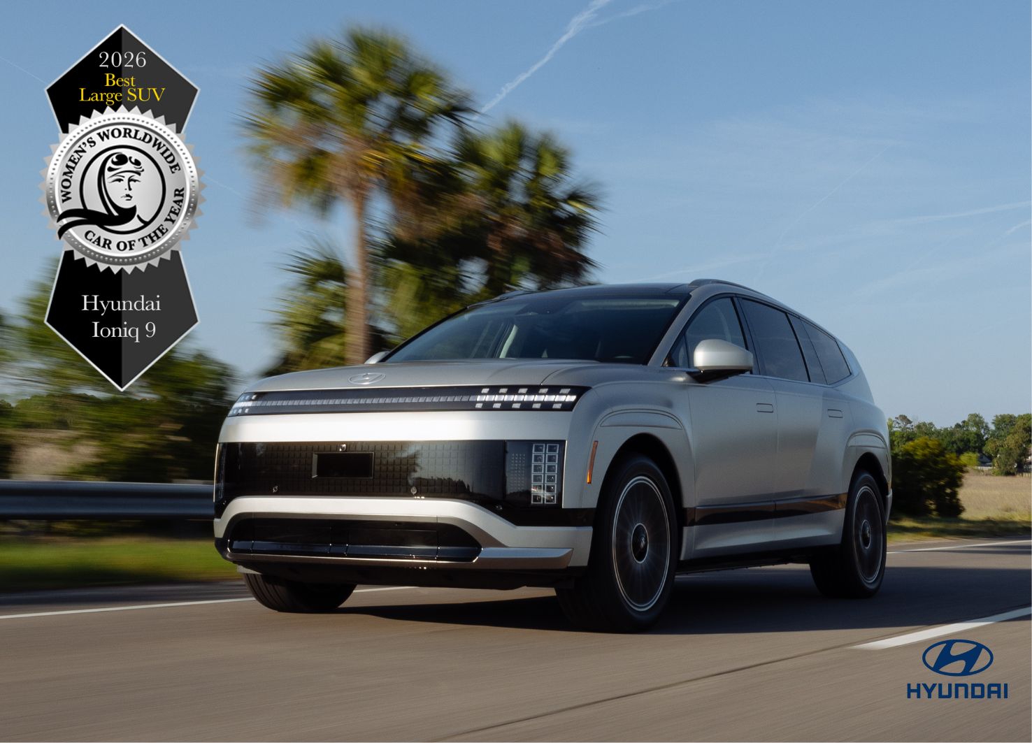 EL HYUNDAI IONIQ 9, PREMIADO COMO MEJOR SUV GRANDE DEL MUNDO EN LOS PREMIOS 2026 WOMEN'S WORLDWIDE CAR OF THE YEAR