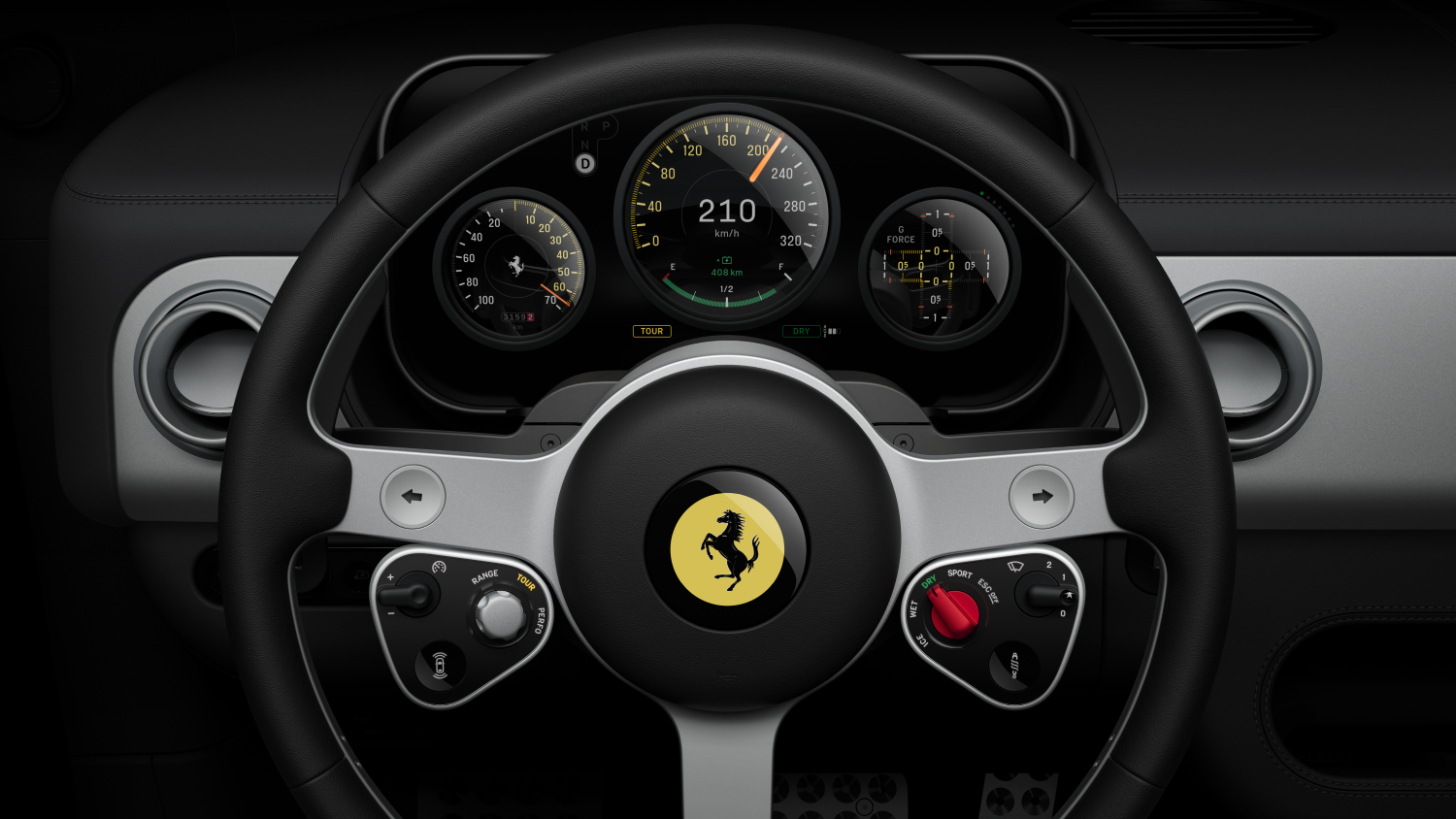 FERRARI LUCE: REVELAMOS EL DISEÑO INTERIOR, SU NUEVA INTERFAZ Y EL NOMBRE QUE INAUGURA UN SEGMENTO INÉDITO PARA FERRARI