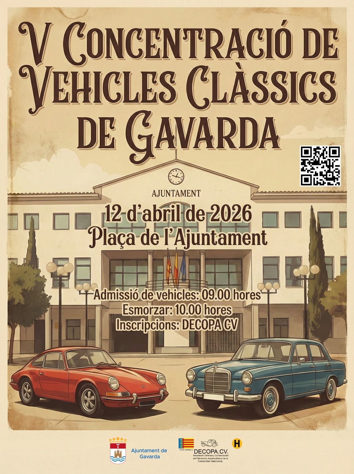 Vª CONCENTRACIÓN DE VEHÍCULOS CLÁSICOS DE GAVARDA, 12/4/2026