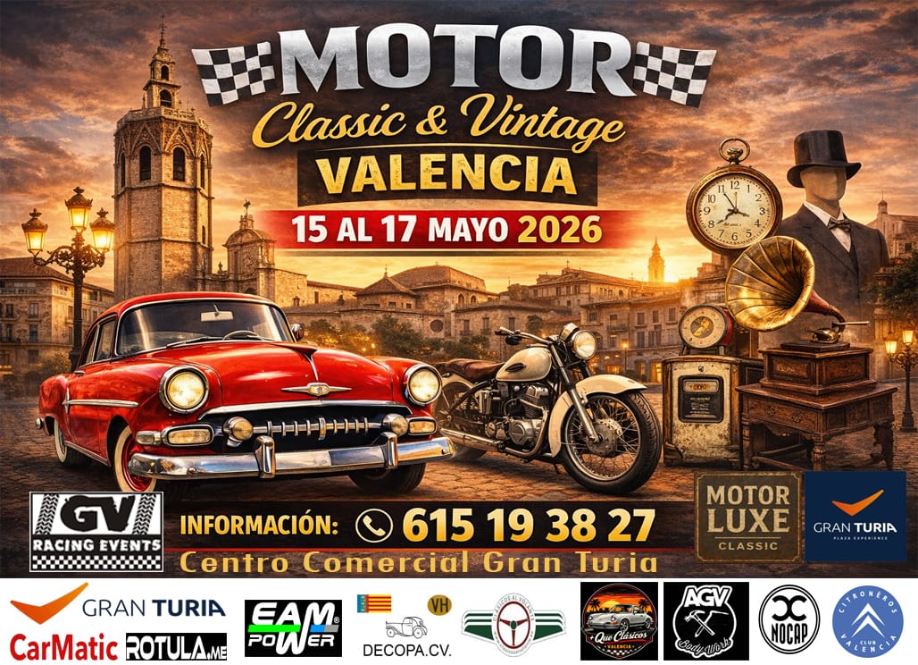 MOTOR CLASSIC & VINTAGE VALENCIA, 17-19 DE MAYO 2026