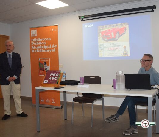 MARIO LAGUNA PRESENTÓ EN RAFELBUNYOL SU LIBRO “PEGASO EL COCHE ESPAÑOL DE ENSUEÑO” MARIO LAGUNA DURANTE LA IMPARTICIÓN DE LA CHARLA EN LA BIBLIOTECA DE RAFELBUNYOL EL 29 DE ABRIL DE 2026