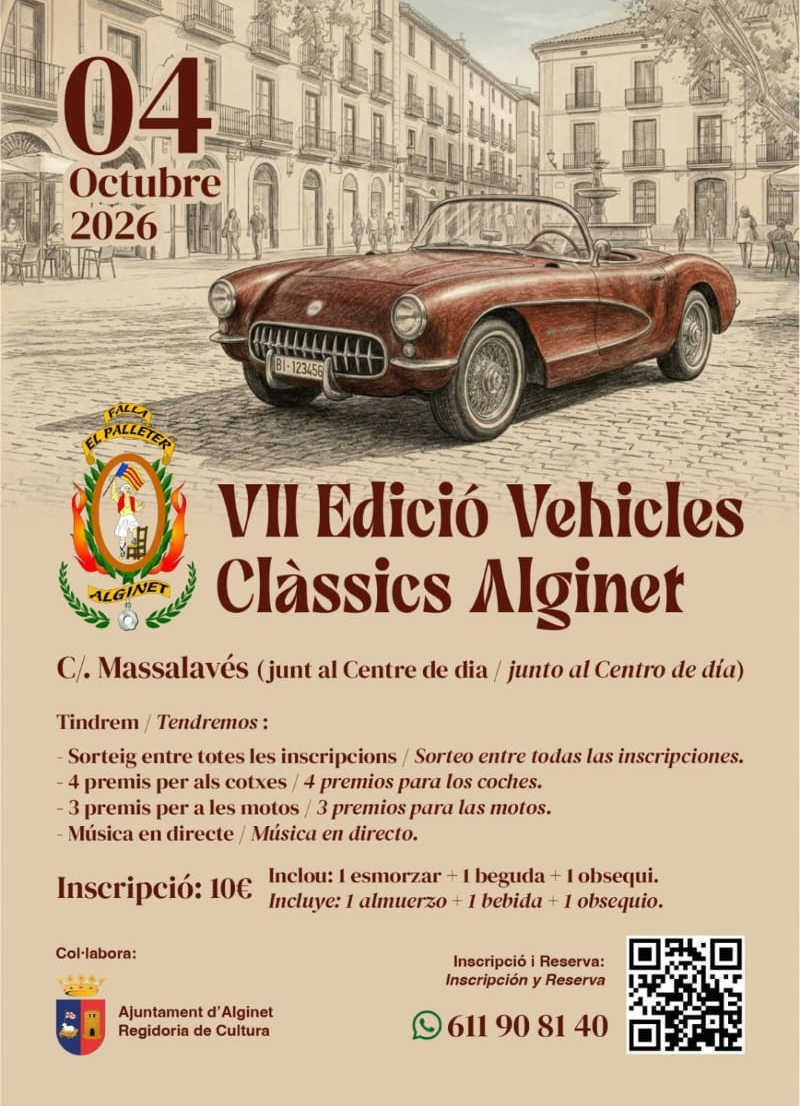 VII EDICIÓN VEHÍCULOS CLÁSICOS ALGINET
