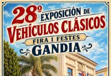 ¡LA PASIÓN POR LOS CLÁSICOS VUELVE A GANDÍA! EXPOSICIÓN DE COCHES CLÁSICOS DE GANDÍA