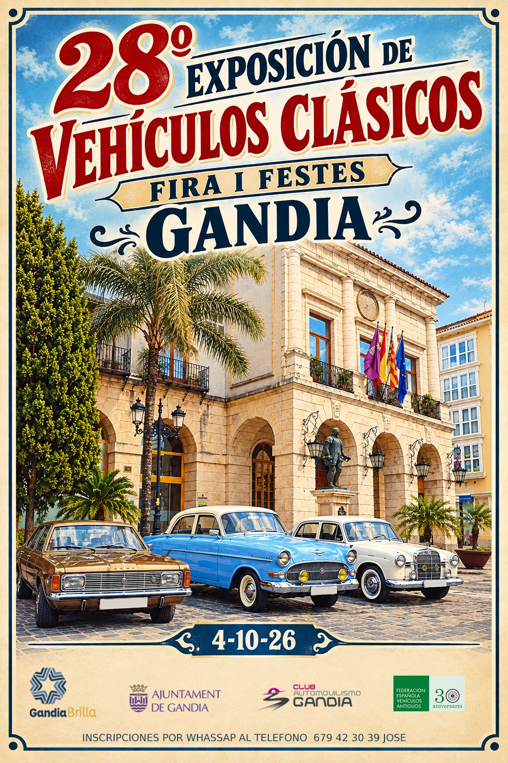 EXPOSICIÓN DE COCHES CLÁSICOS DE GANDÍA